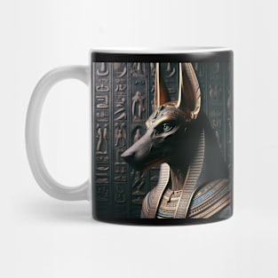 Realistic Golden Anubis Mug